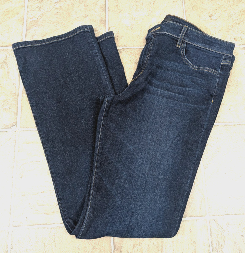 Joe's sz 34 The Honey denim Jeans curvy bootcut stretchy mid rise blue 0543